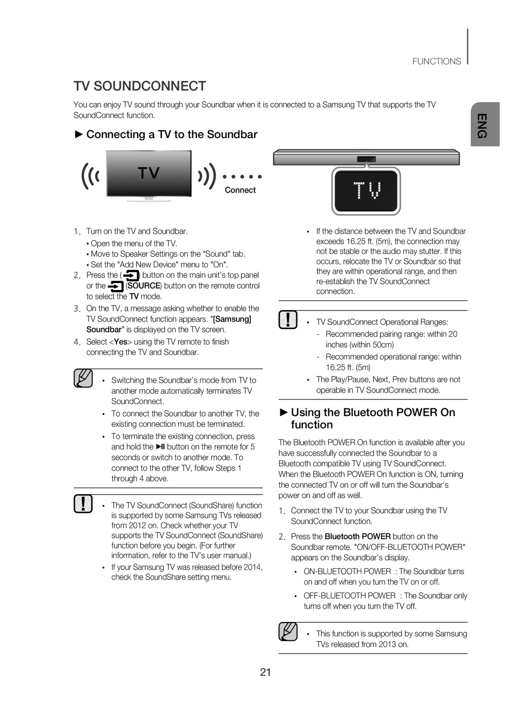 TV SOUNDCONNECT Standard HW-J550, HW-J551