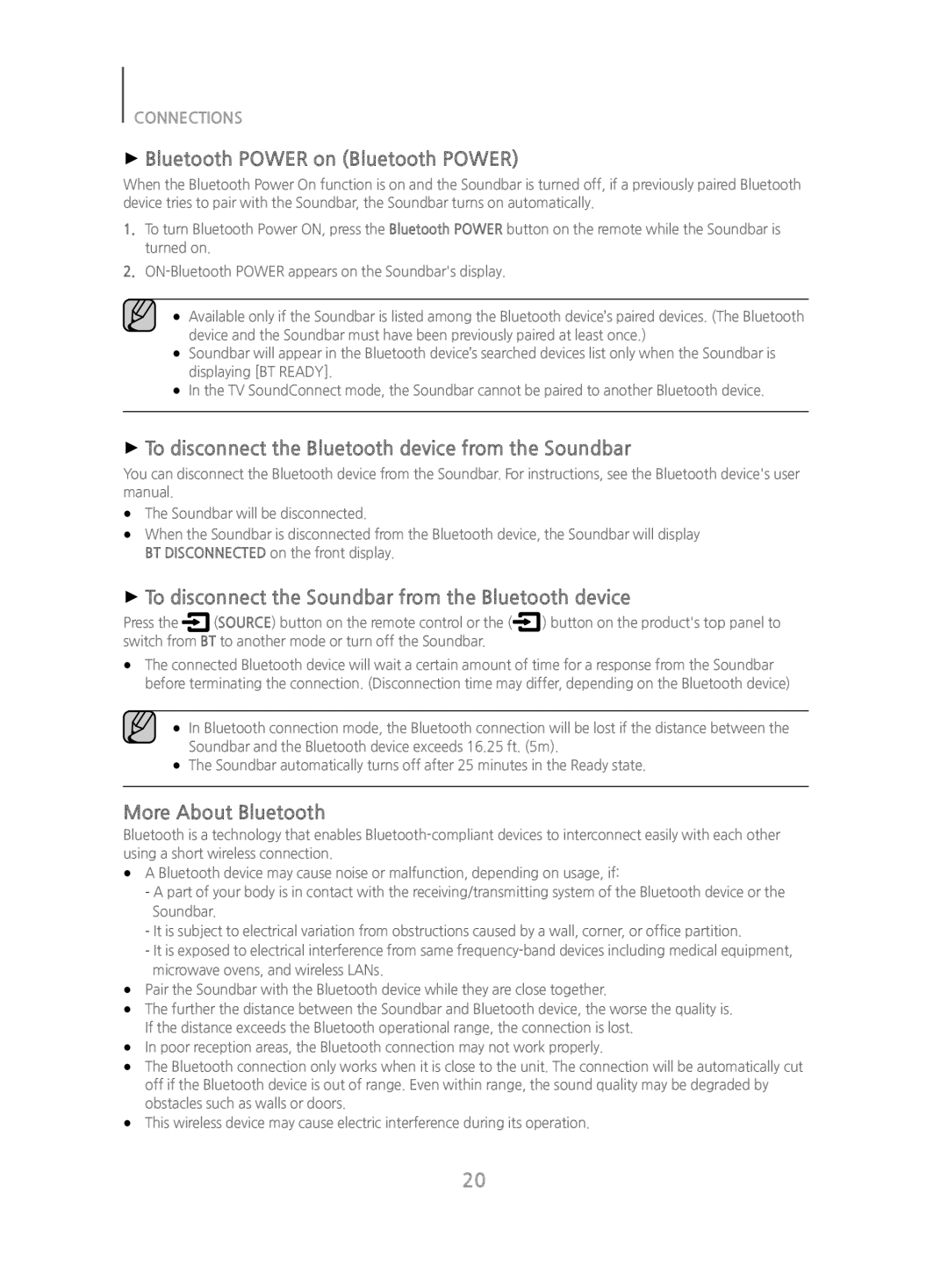 More About Bluetooth Standard HW-J470