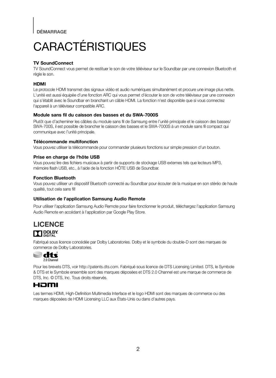 LICENCE Standard HW-J470