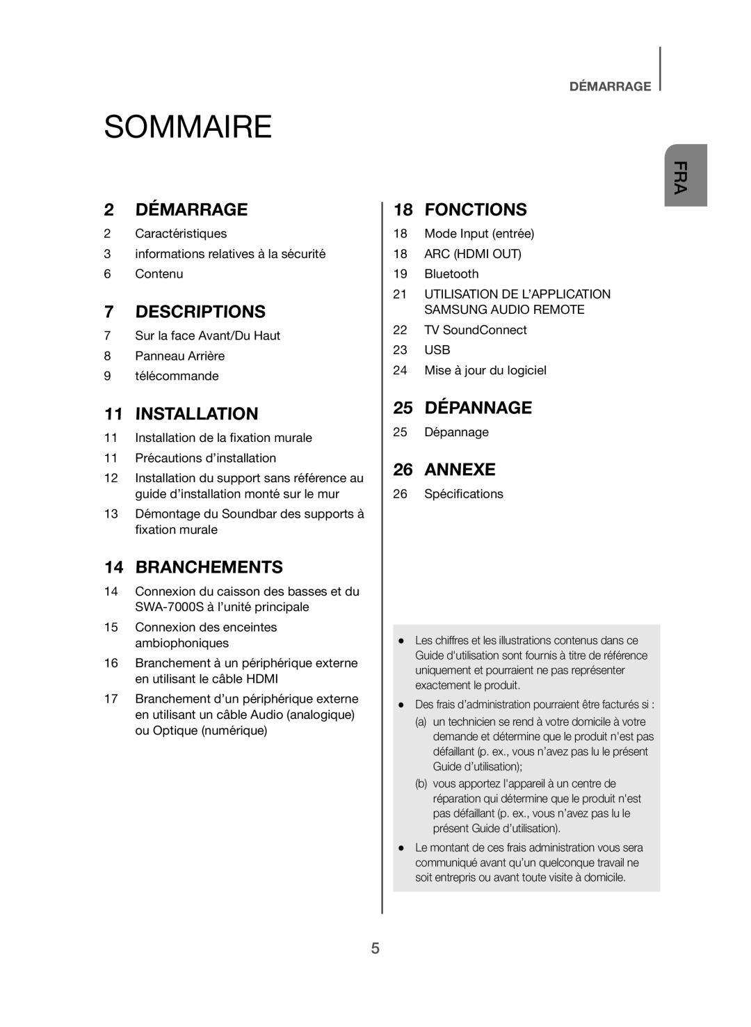 11Installation de la fixation murale Standard HW-J470