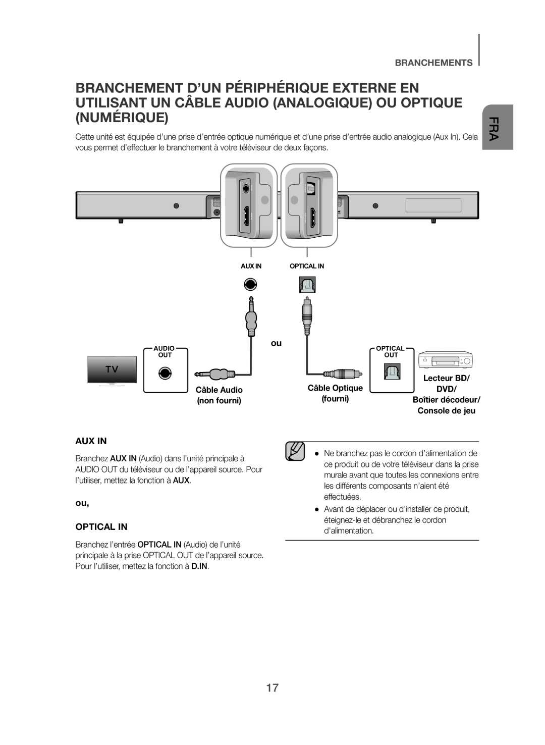 OPTICAL IN Standard HW-J470