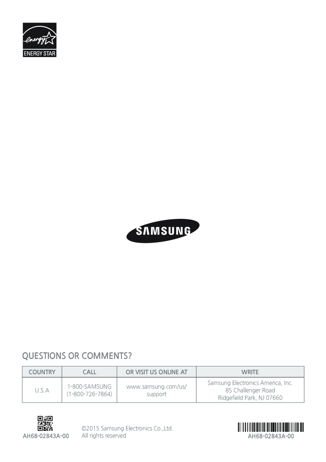 AH68-02843A-00 Standard HW-J370