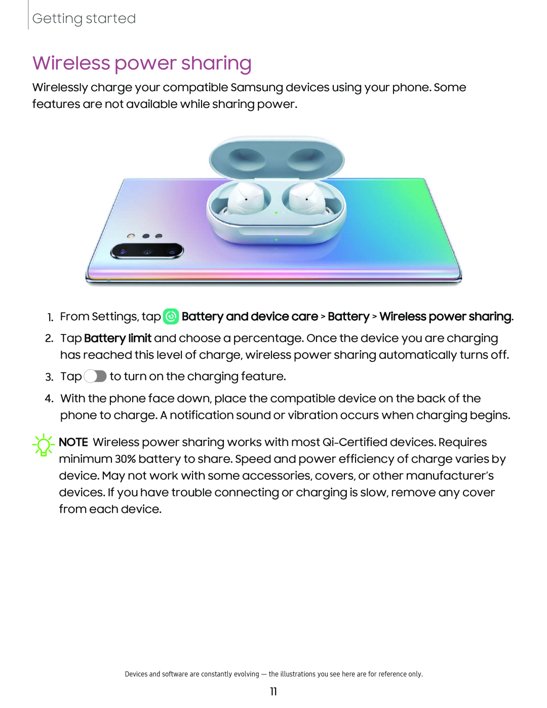 Wireless power sharing Galaxy Note10 Unlocked