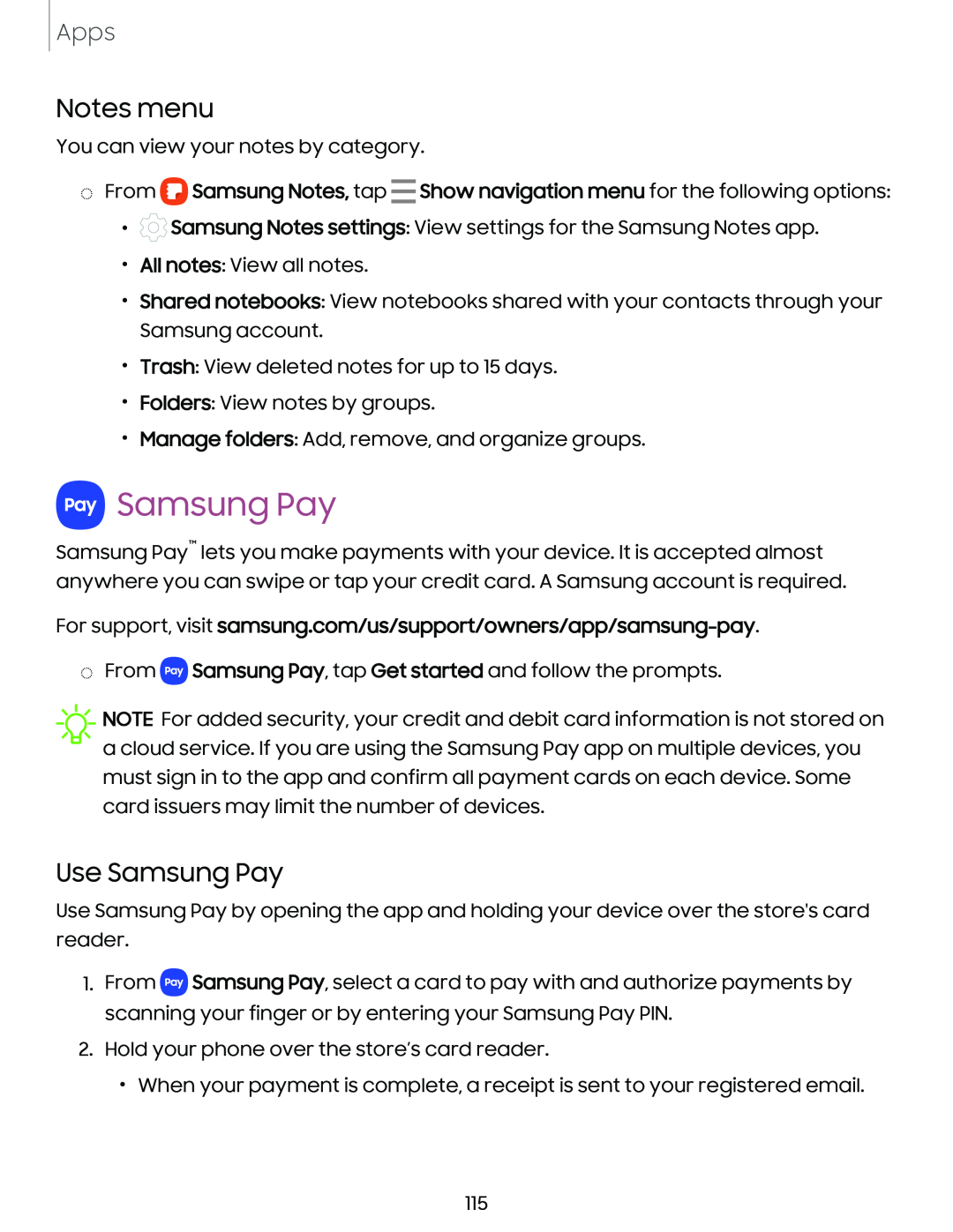 Samsung Pay Galaxy Note10 Unlocked