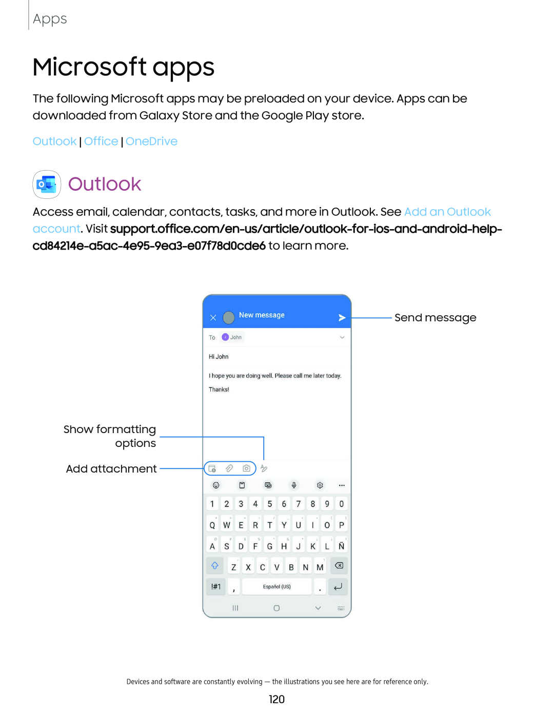 Outlook Galaxy Note10 Unlocked