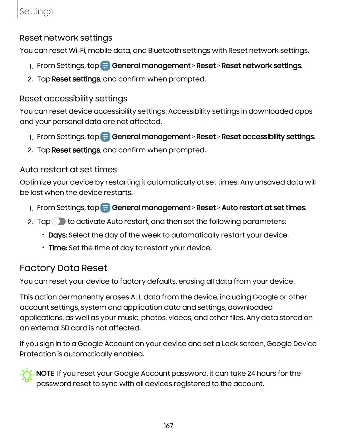 Factory Data Reset Galaxy Note10 Unlocked