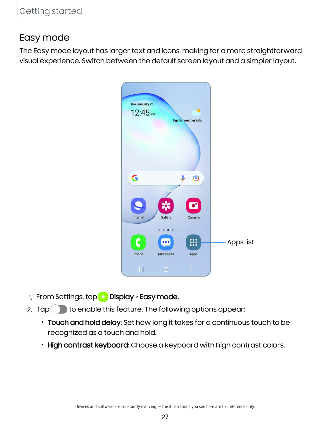 Easy mode Galaxy Note10 Unlocked