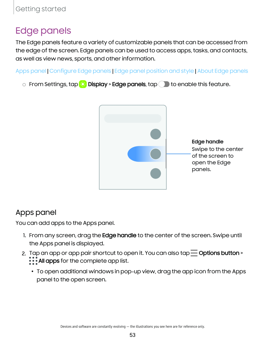 Apps panel Galaxy Note10 Unlocked