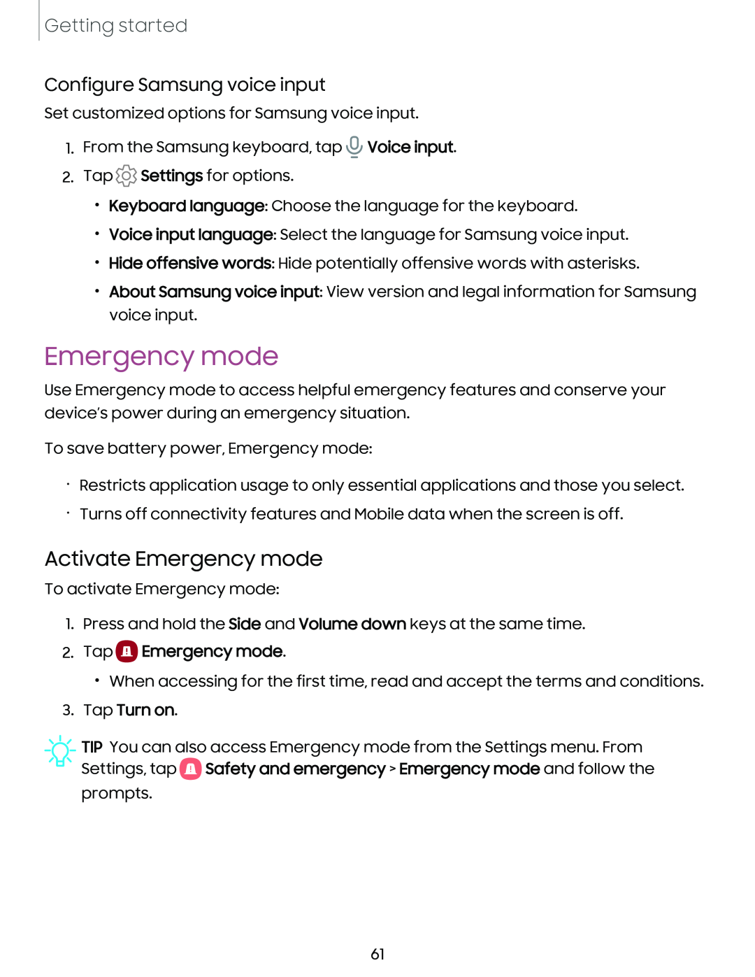 Emergency mode Galaxy Note10 Unlocked