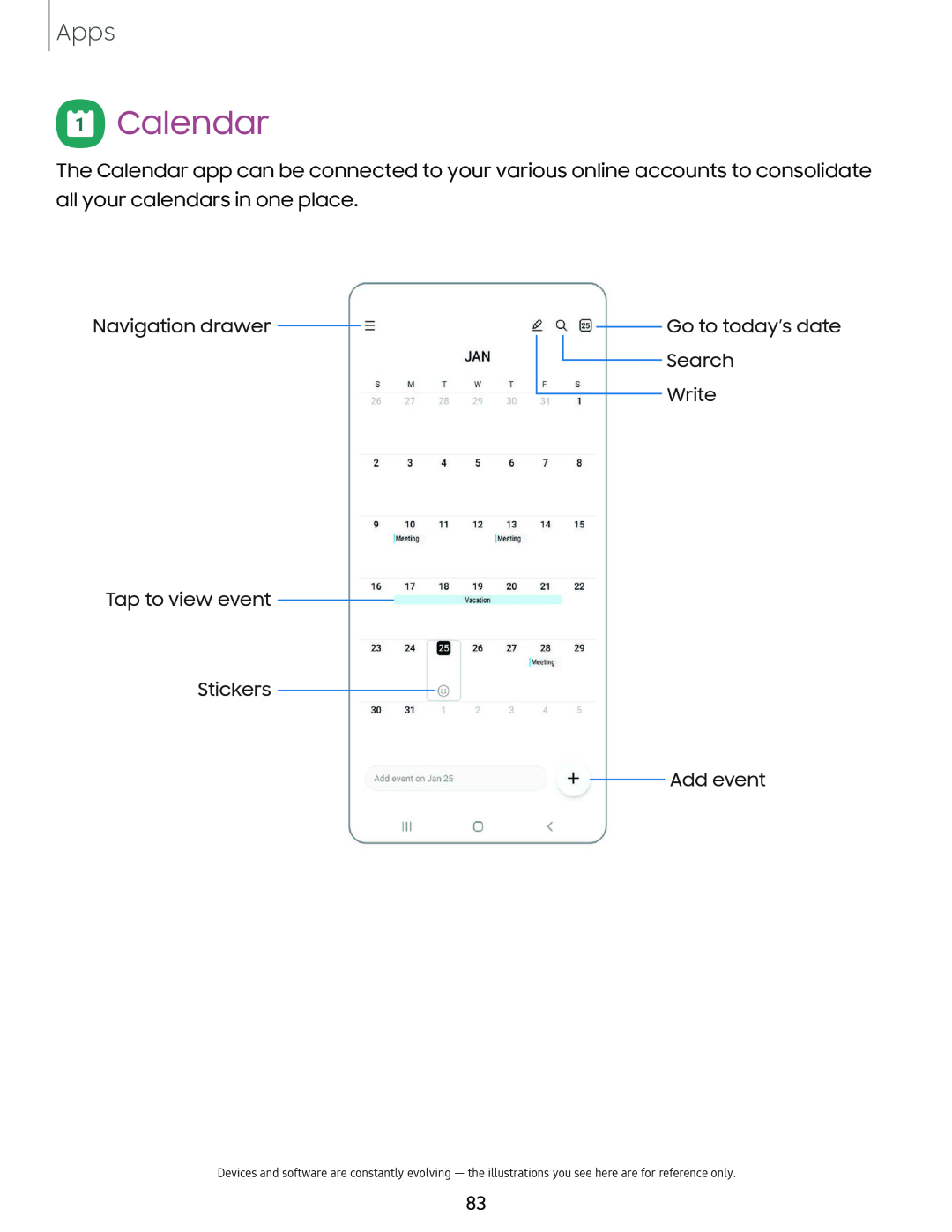 Calendar Galaxy Note10 Unlocked