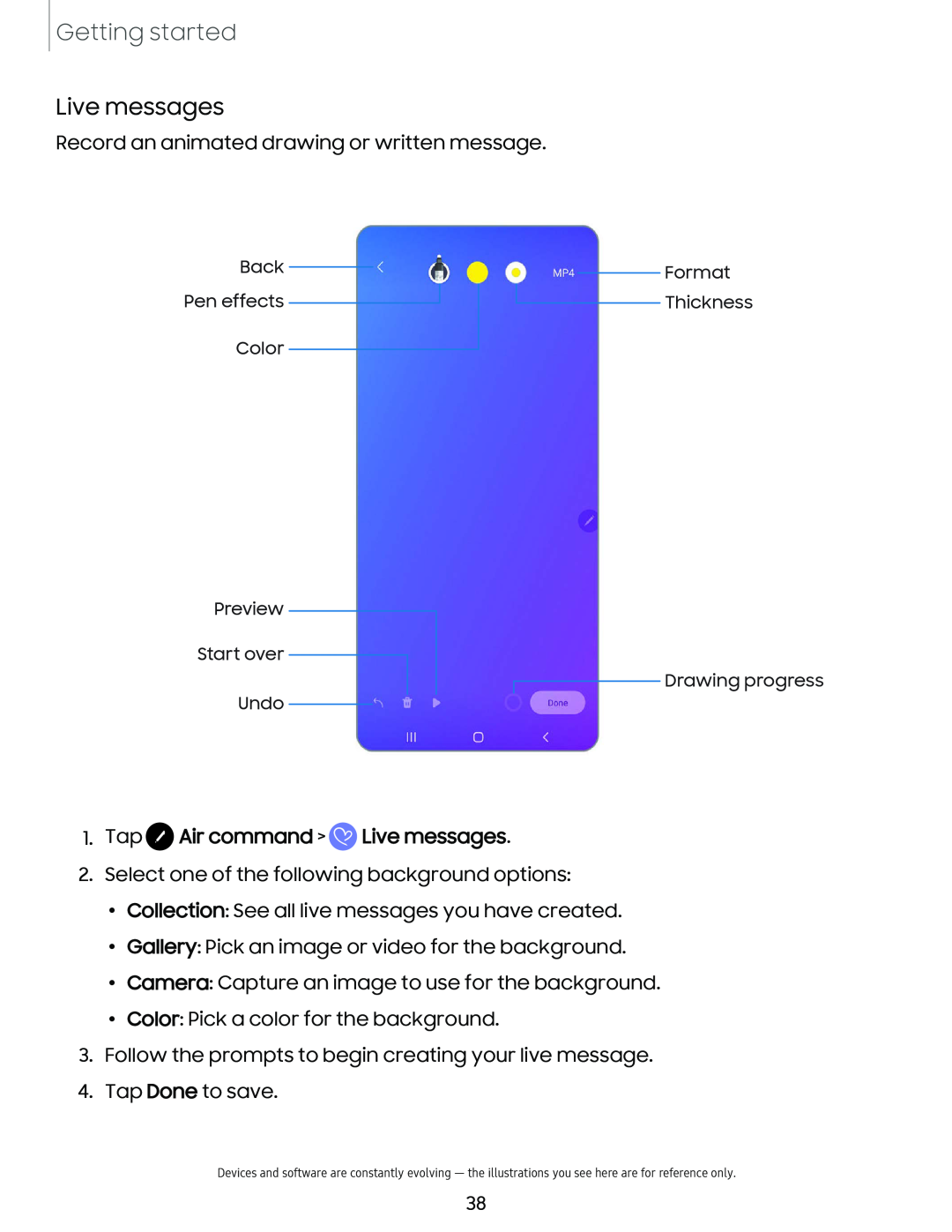 Live messages Galaxy Note10+ 5G AT&T