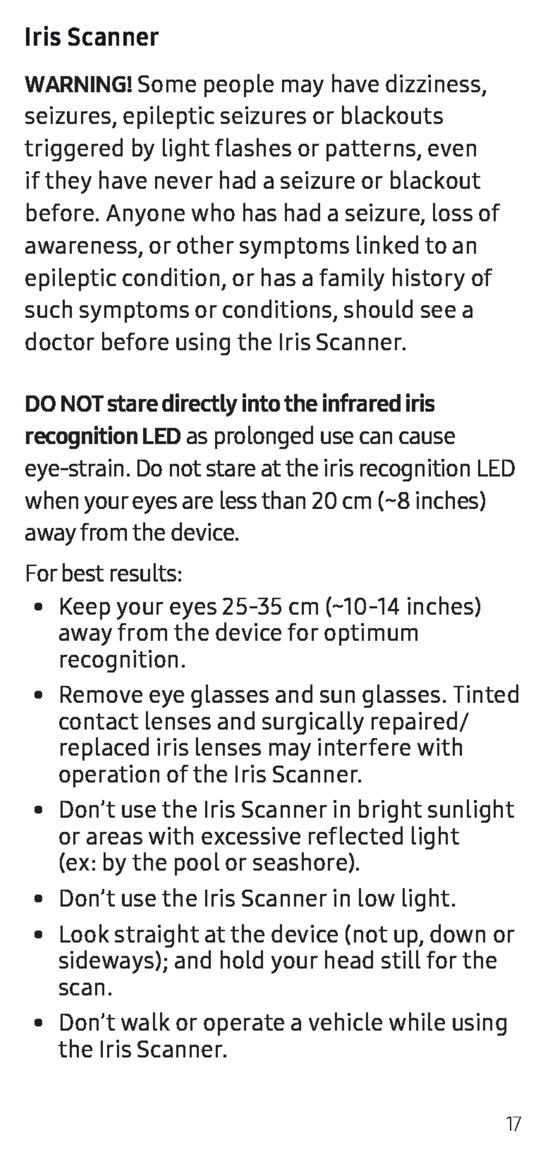 Iris Scanner Galaxy Note9 US Cellular