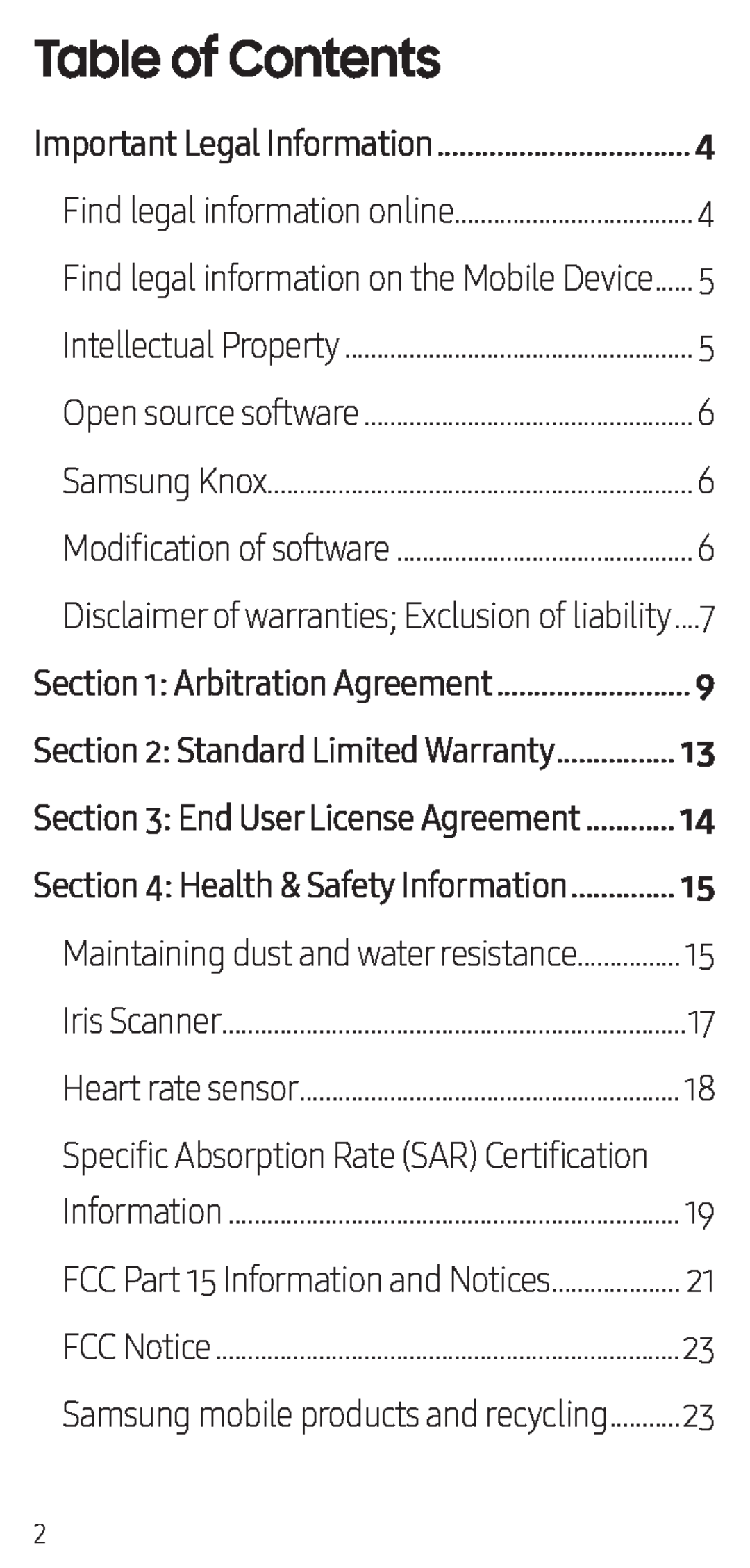 Table of Contents Galaxy Note9 US Cellular