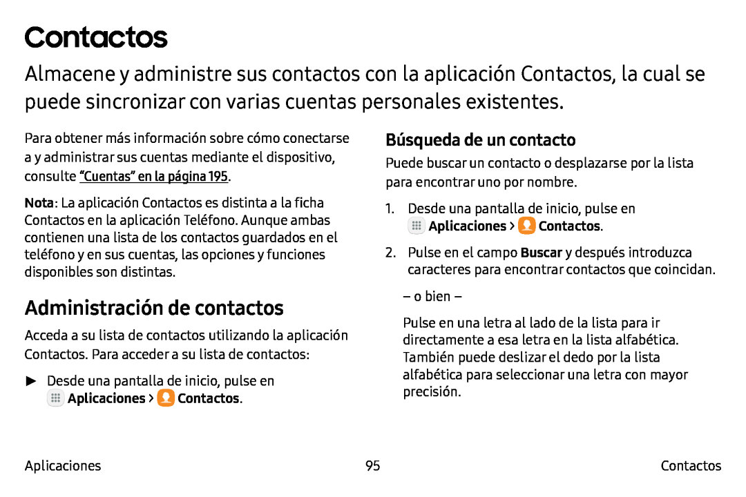 Contactos Galaxy Note7 AT&T