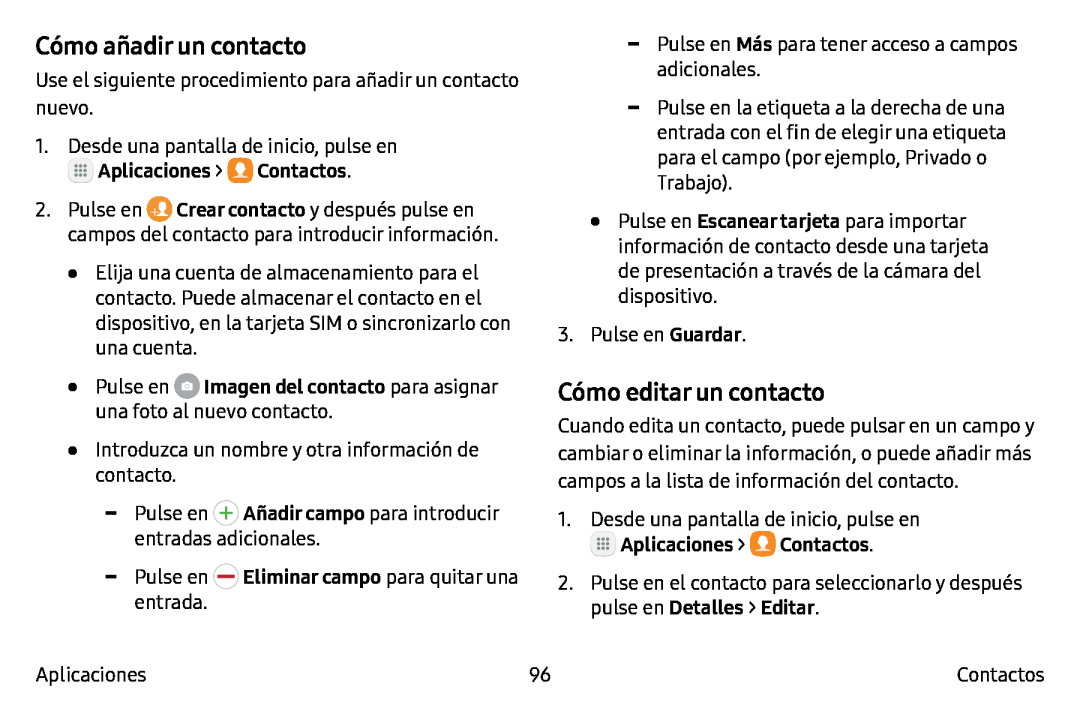 Cómo añadir un contacto Galaxy Note7 AT&T