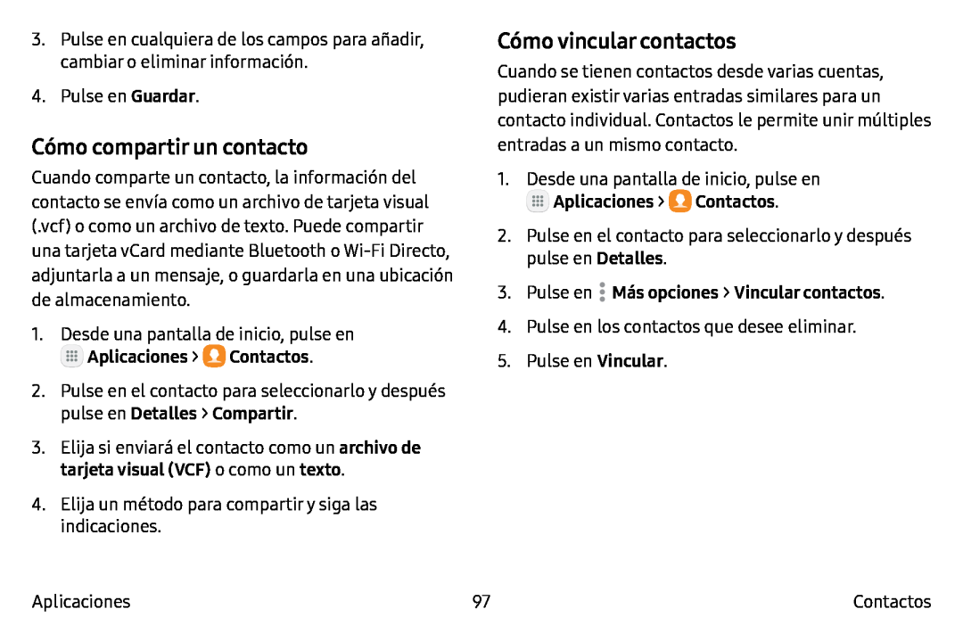 Cómo compartir un contacto Galaxy Note7 AT&T