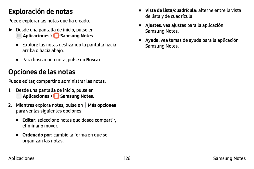 Exploración de notas Galaxy Note7 AT&T