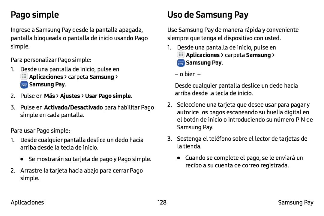 Pago simple Galaxy Note7 AT&T