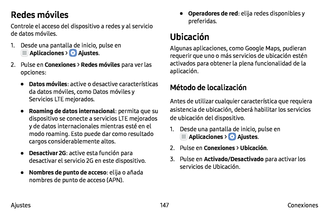 Ubicación Galaxy Note7 AT&T