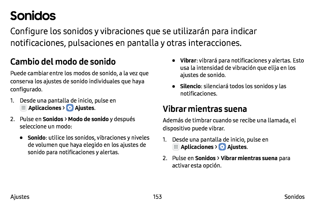 Cambio del modo de sonido Galaxy Note7 AT&T