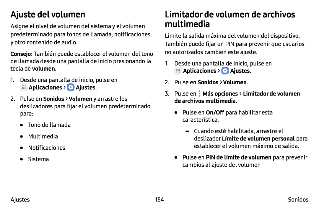 Limitador de volumen de archivos multimedia Galaxy Note7 AT&T