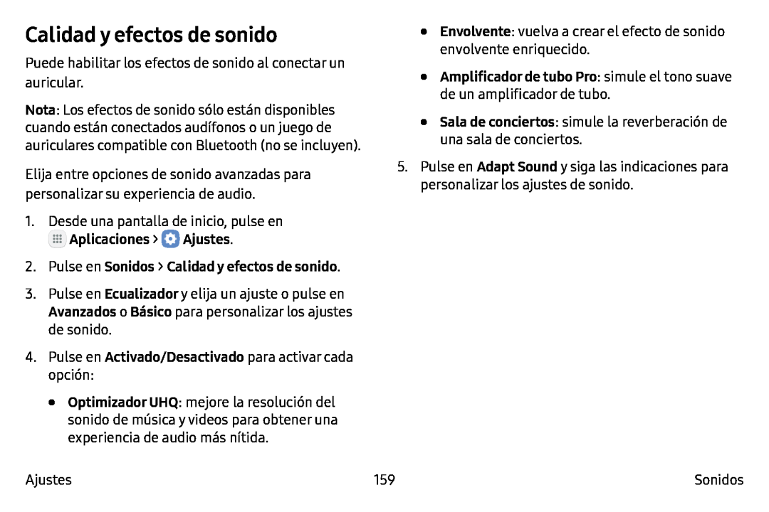 Calidad y efectos de sonido Galaxy Note7 AT&T