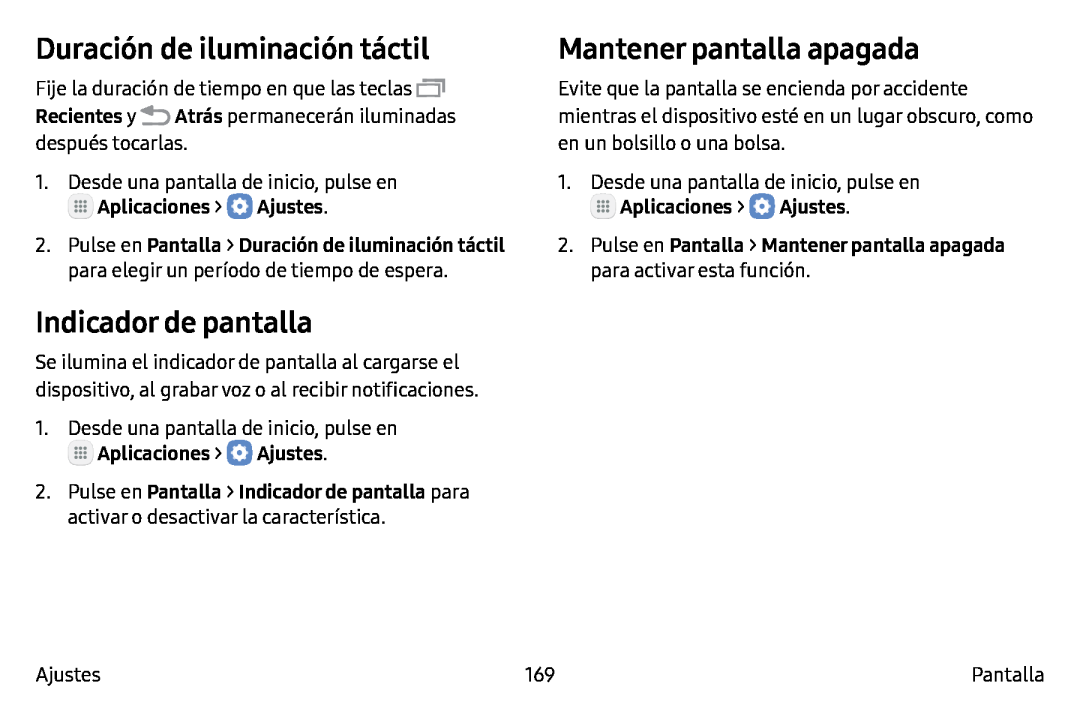 Indicador de pantalla Galaxy Note7 AT&T