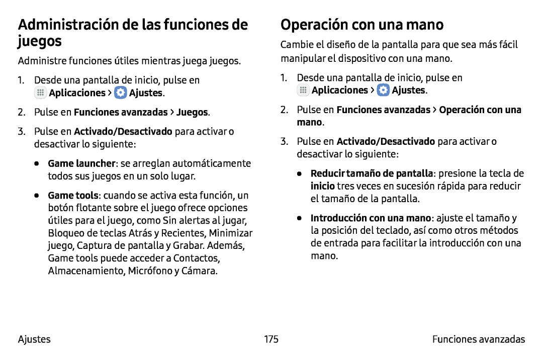 Operación con una mano Galaxy Note7 AT&T