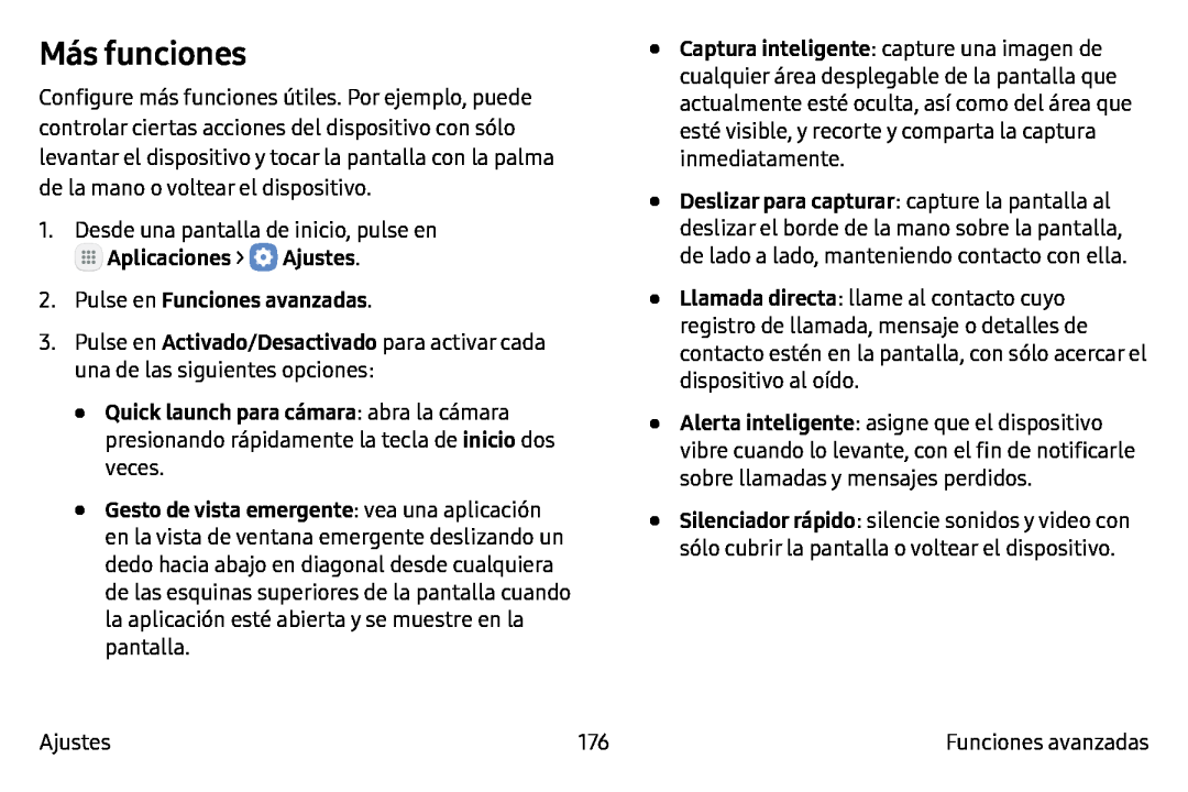 Más funciones Galaxy Note7 AT&T