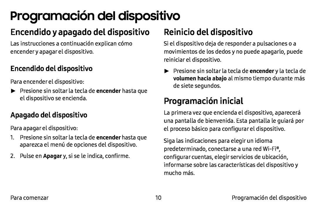 Programación del dispositivo Galaxy Note7 AT&T