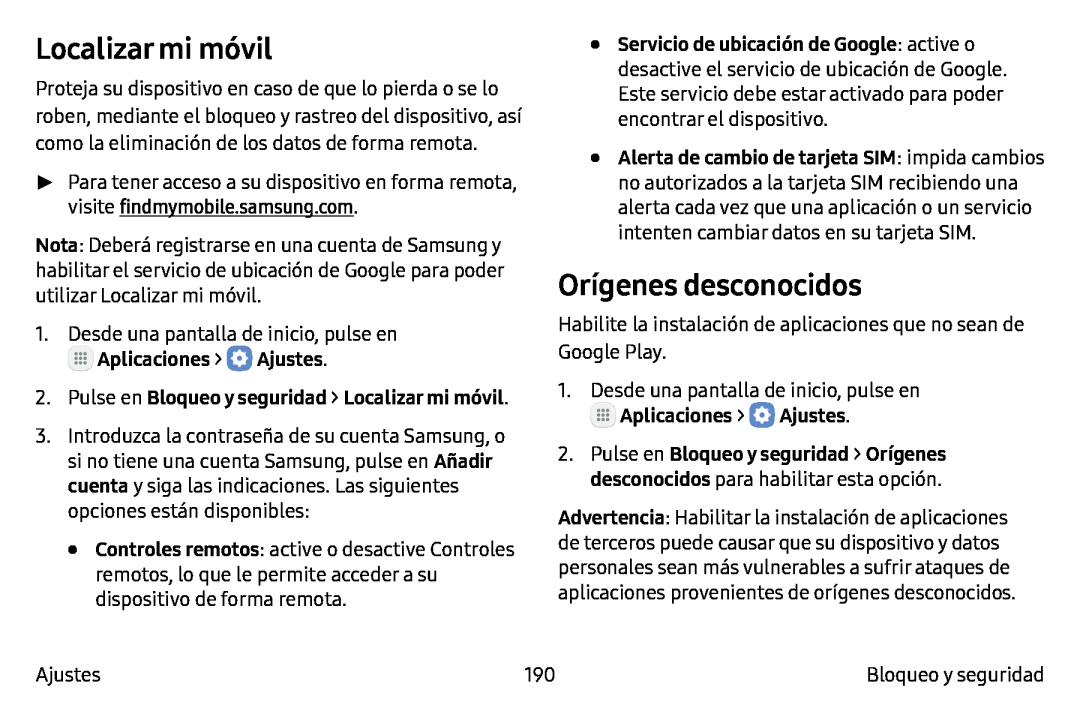 Localizar mi móvil Galaxy Note7 AT&T