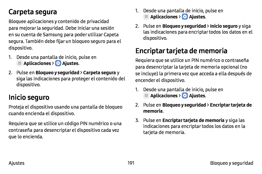 Carpeta segura Galaxy Note7 AT&T