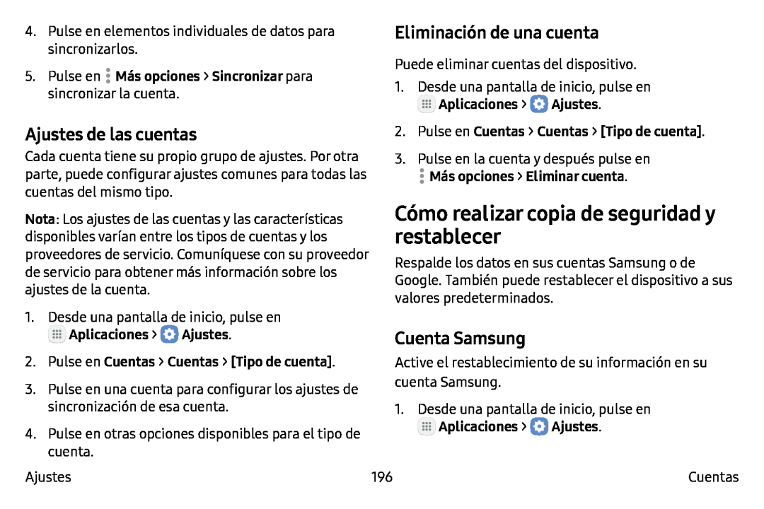 Cómo realizar copia de seguridad y restablecer Galaxy Note7 AT&T