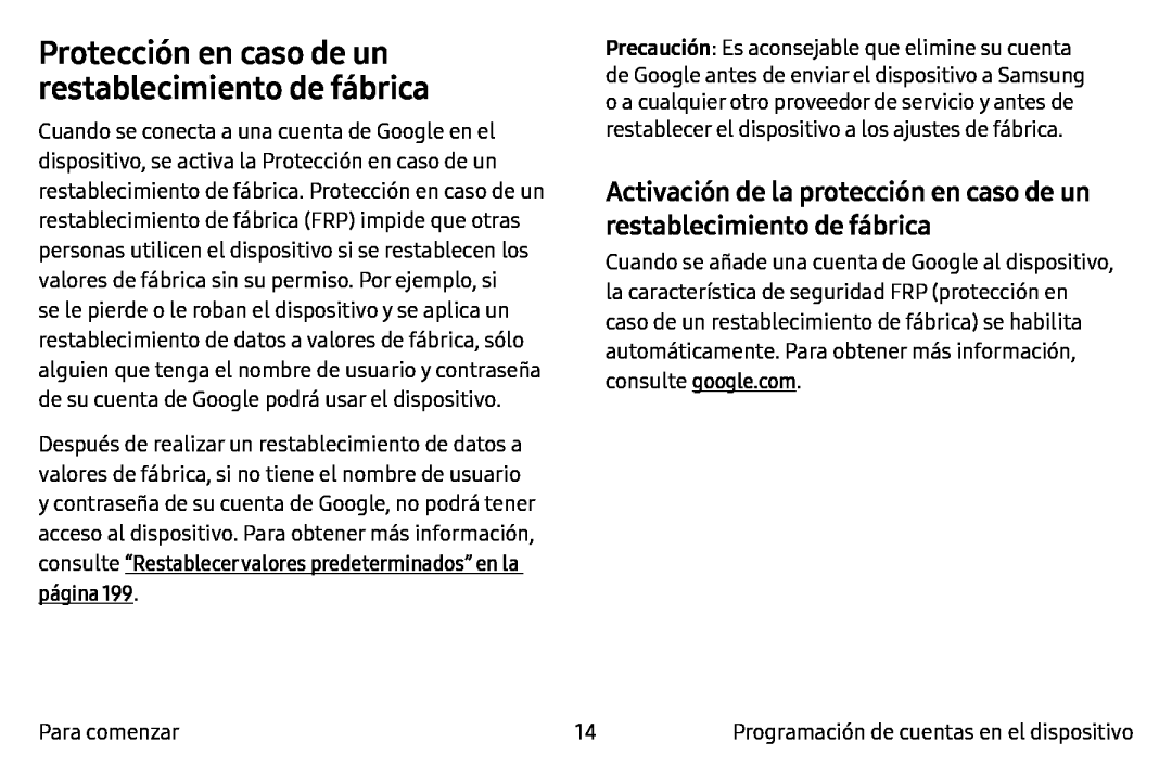 Protección en caso de un restablecimiento de fábrica Galaxy Note7 AT&T