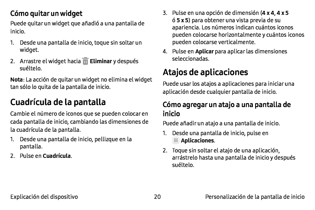 Cómo agregar un atajo a una pantalla de inicio Galaxy Note7 AT&T