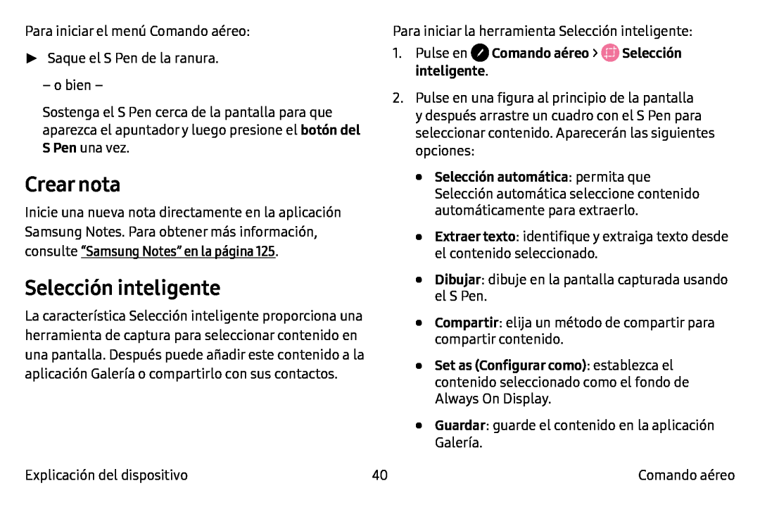 Crear nota Galaxy Note7 AT&T