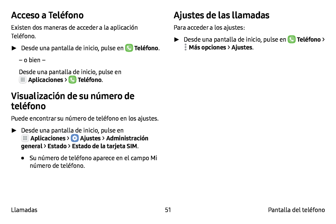 Acceso a Teléfono Galaxy Note7 AT&T