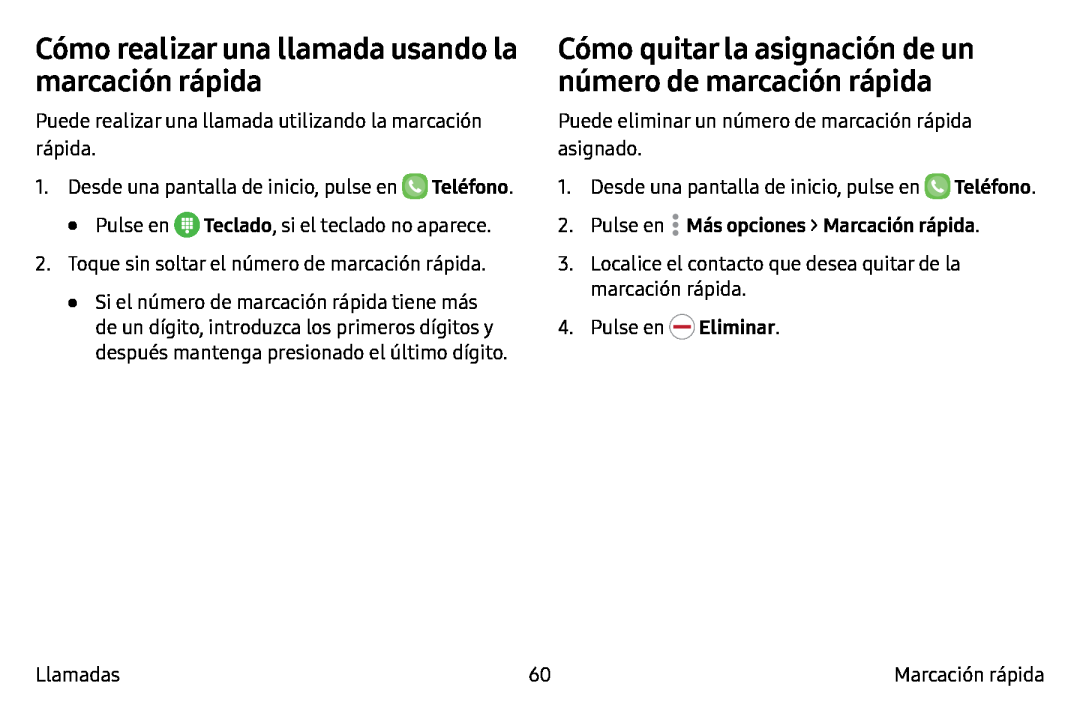 Cómo realizar una llamada usando la marcación rápida Galaxy Note7 AT&T