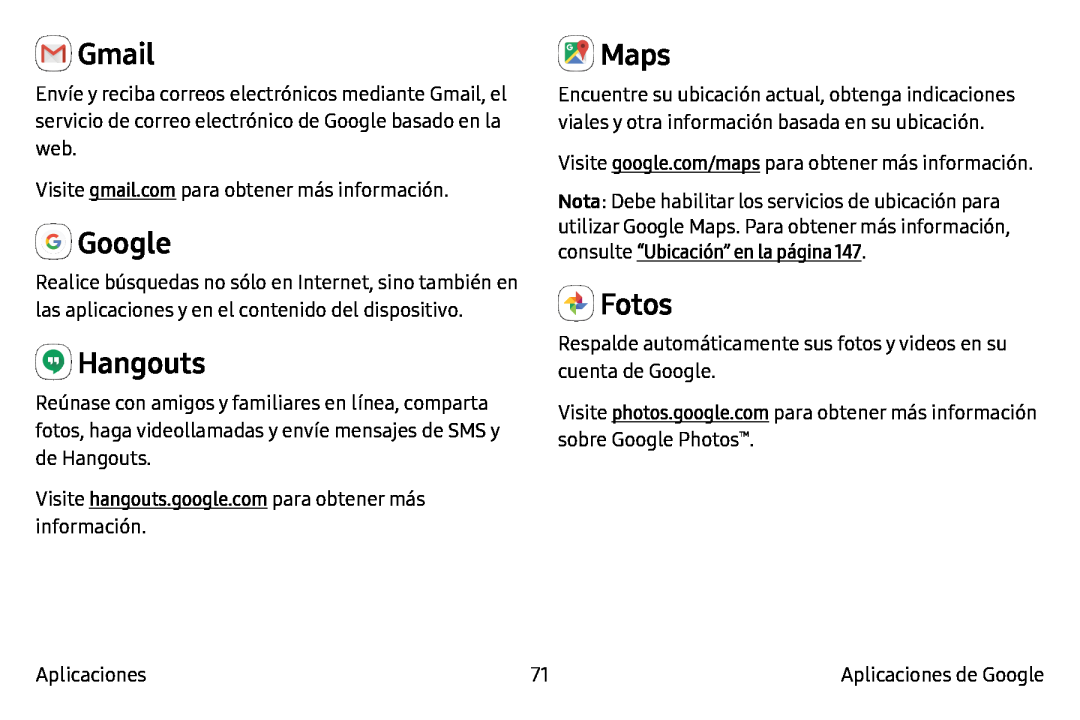 Hangouts Galaxy Note7 AT&T