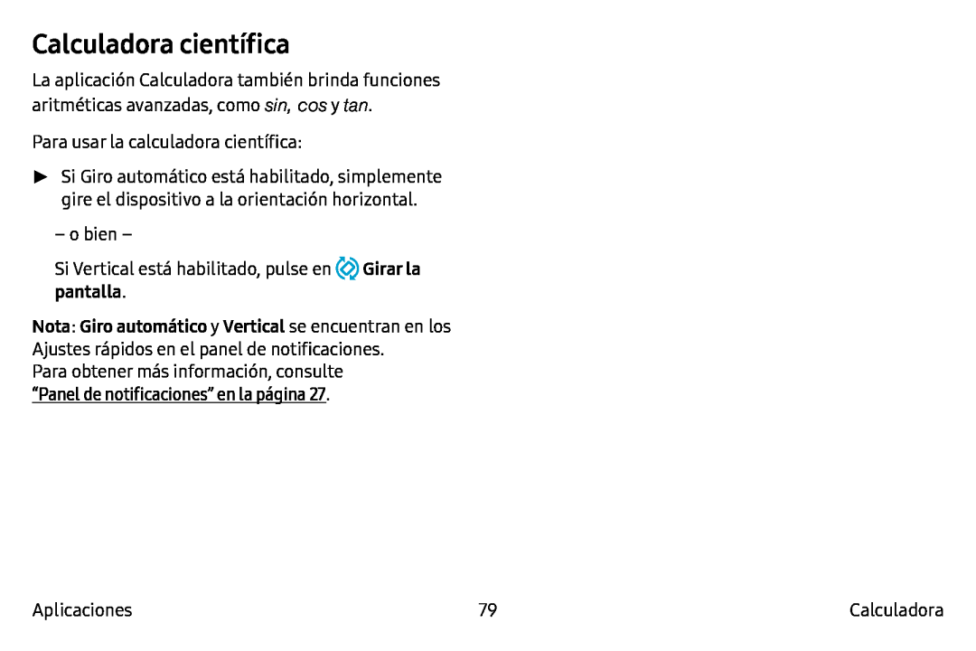 Calculadora científica Galaxy Note7 AT&T