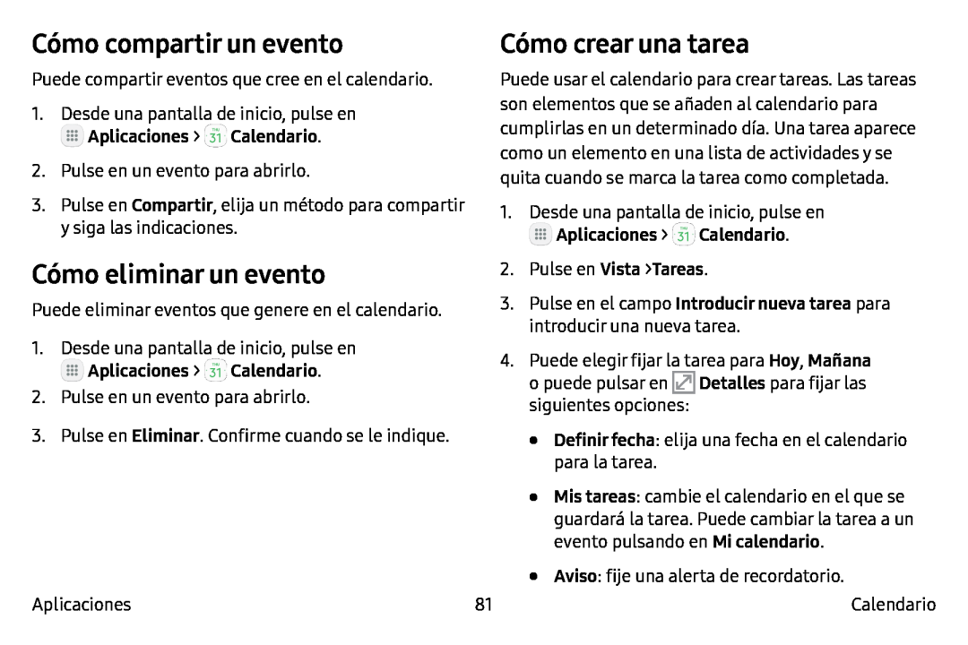 Cómo crear una tarea Galaxy Note7 AT&T