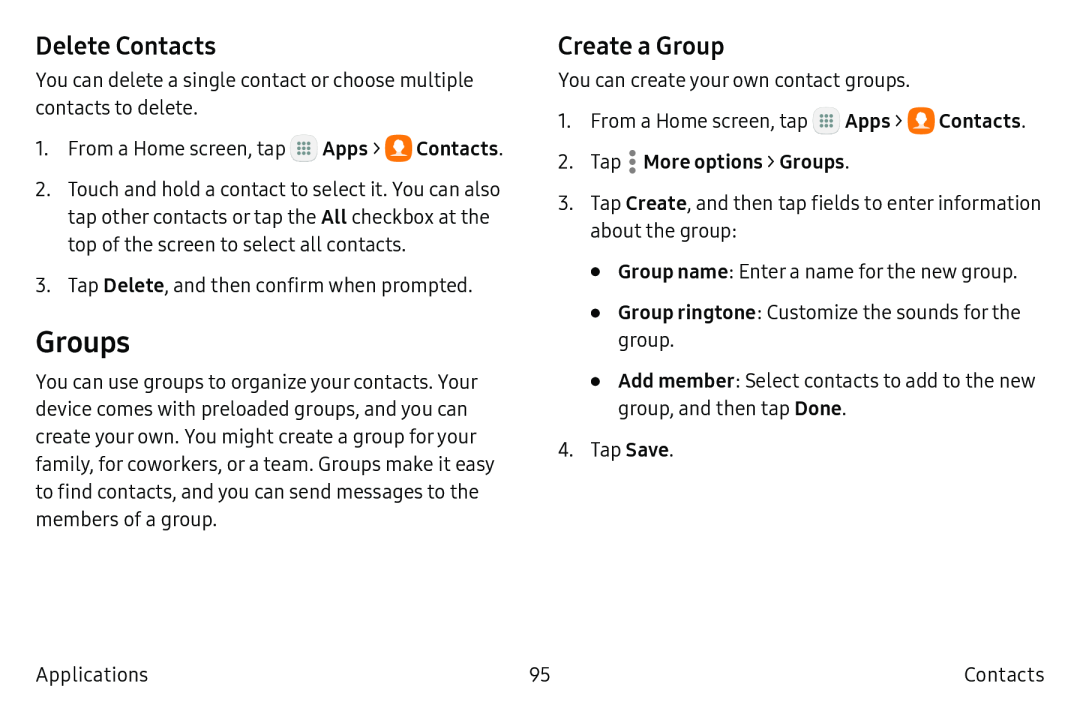 Create a Group Galaxy Note7 US Cellular