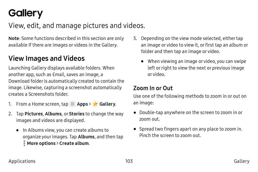 View, edit, and manage pictures and videos Galaxy Note7 US Cellular