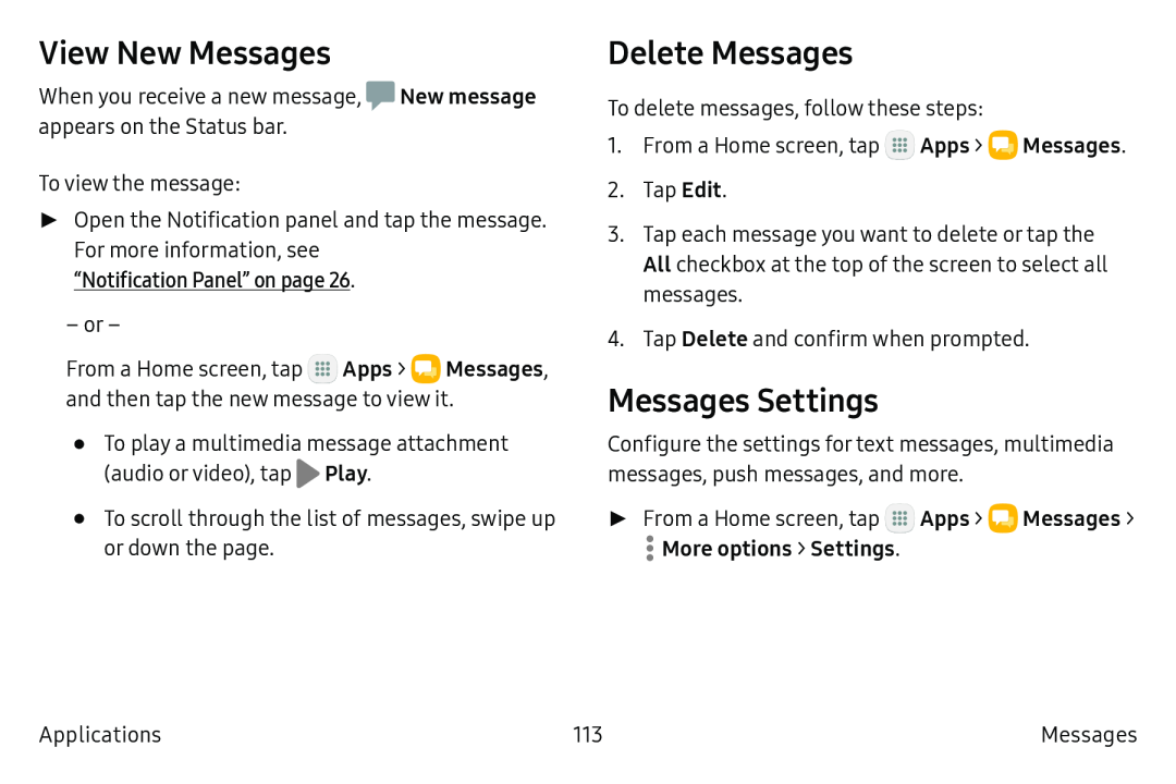 Delete Messages Galaxy Note7 US Cellular