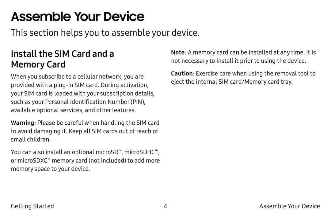 Install the SIM Card and a Galaxy Note7 US Cellular