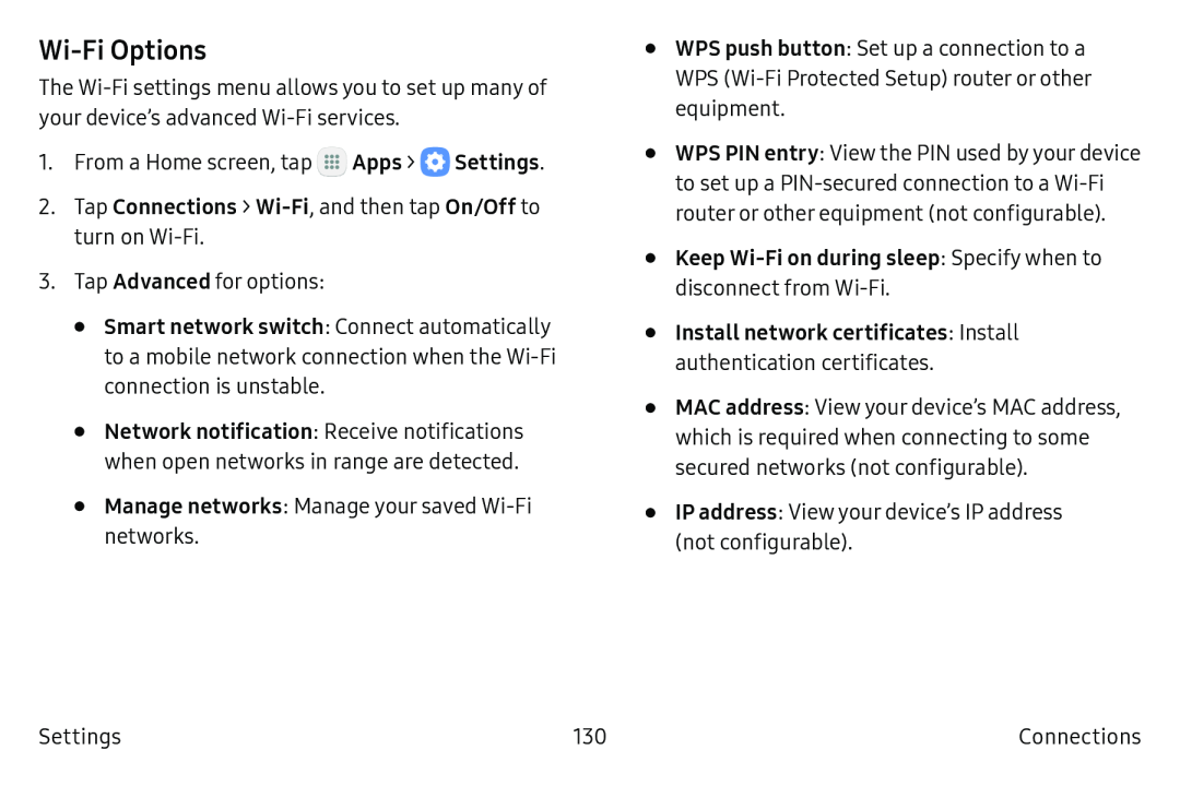 Wi-FiOptions Galaxy Note7 US Cellular