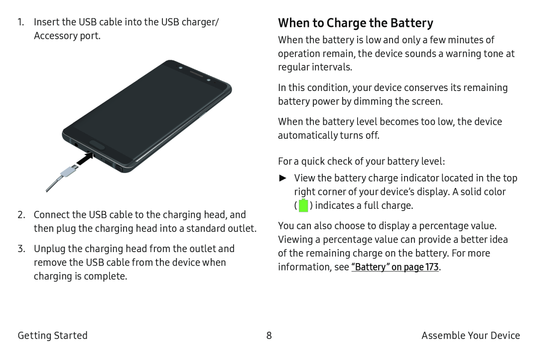 When to Charge the Battery Galaxy Note7 US Cellular