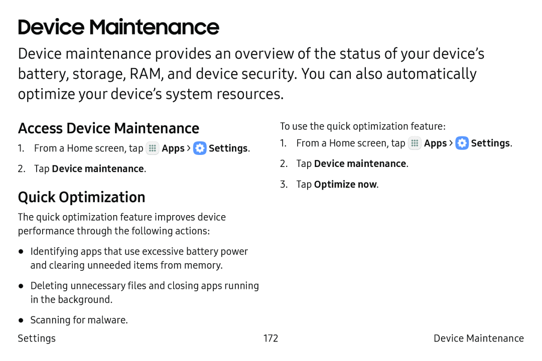 Access Device Maintenance Galaxy Note7 US Cellular