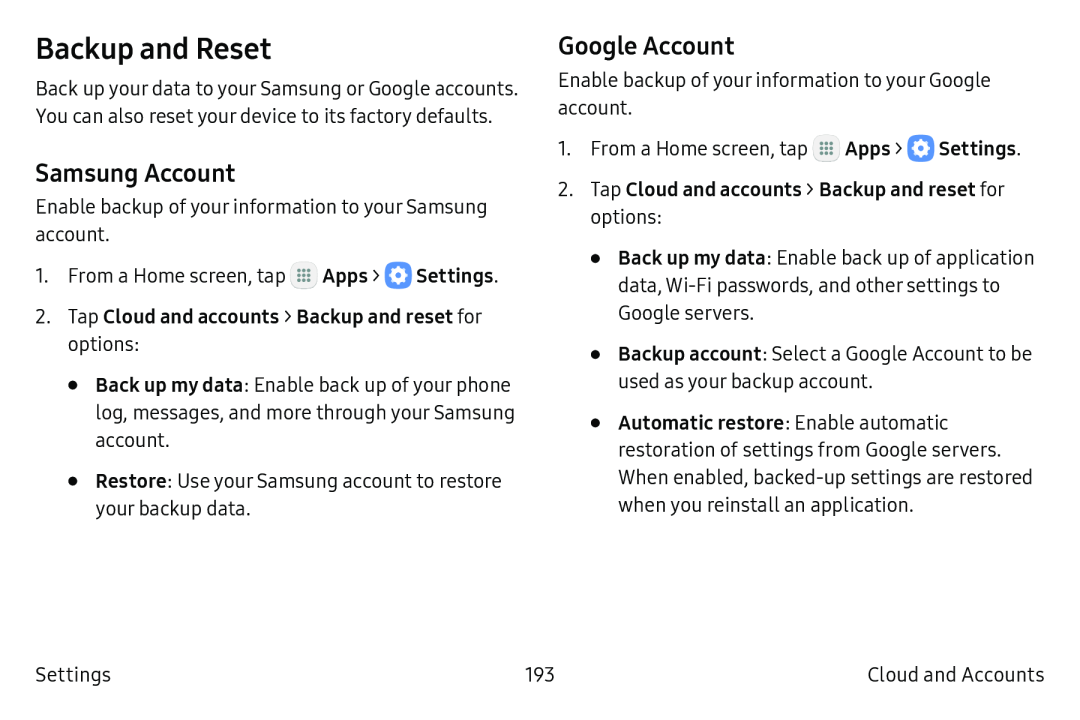 Google Account Galaxy Note7 US Cellular