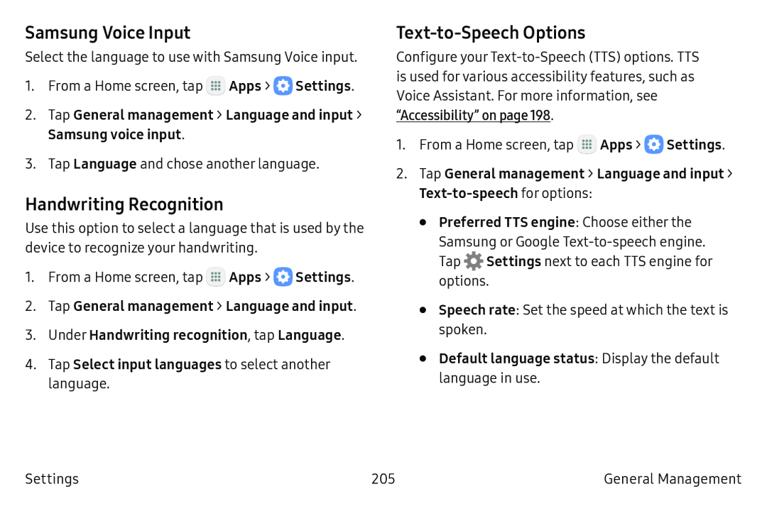 Text-to-SpeechOptions Galaxy Note7 US Cellular